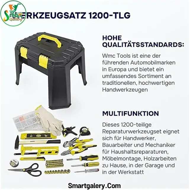 جعبه ابزار کارگاهی مدل WMC TOOLS قطعه 1200