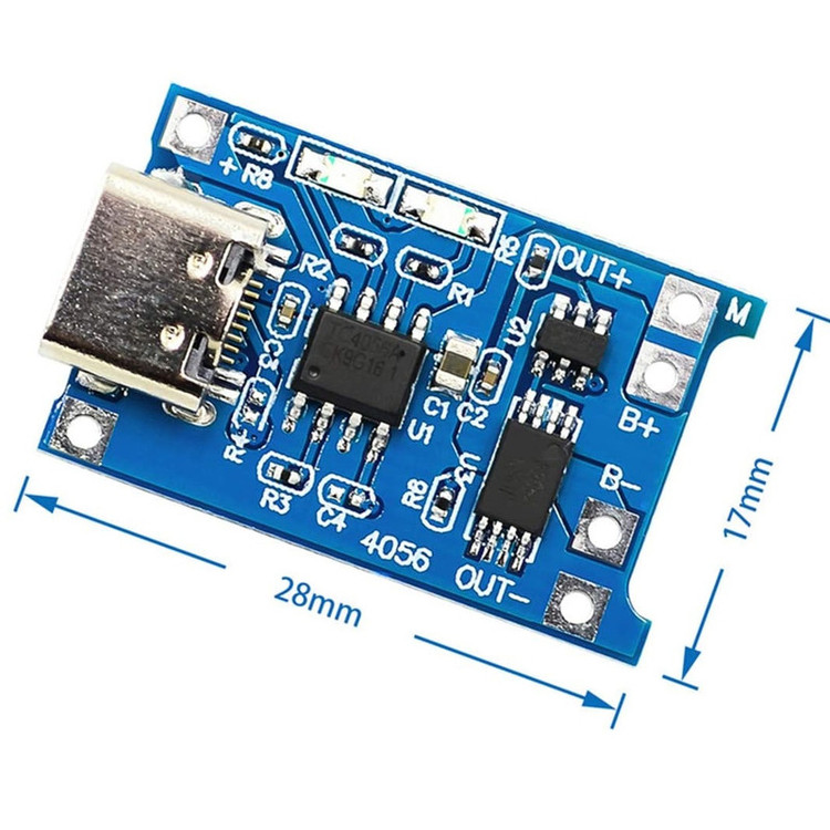 ماژول شارژ باتری لیتیومی مدل TP-4056TYPEC
