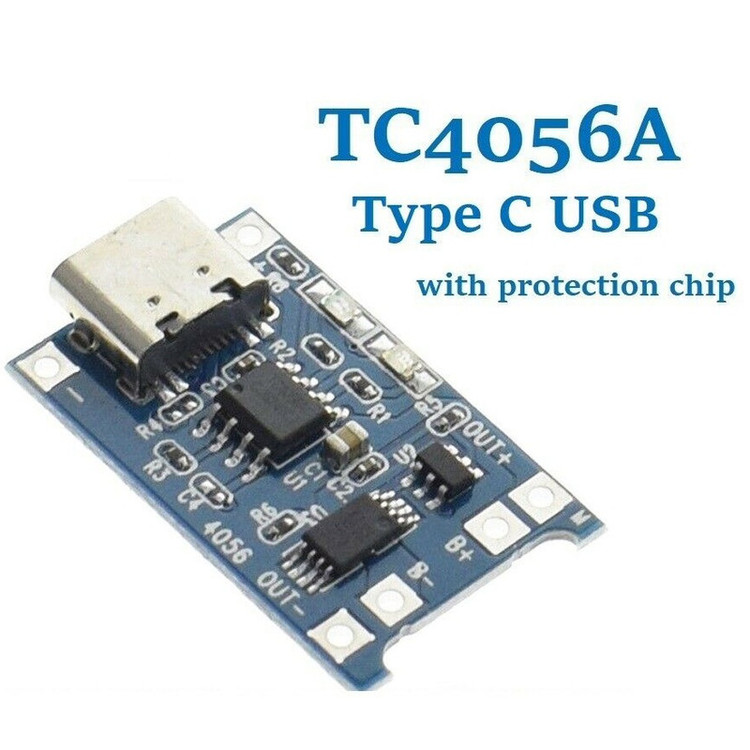 ماژول شارژ باتری لیتیومی مدل TP-4056TYPEC